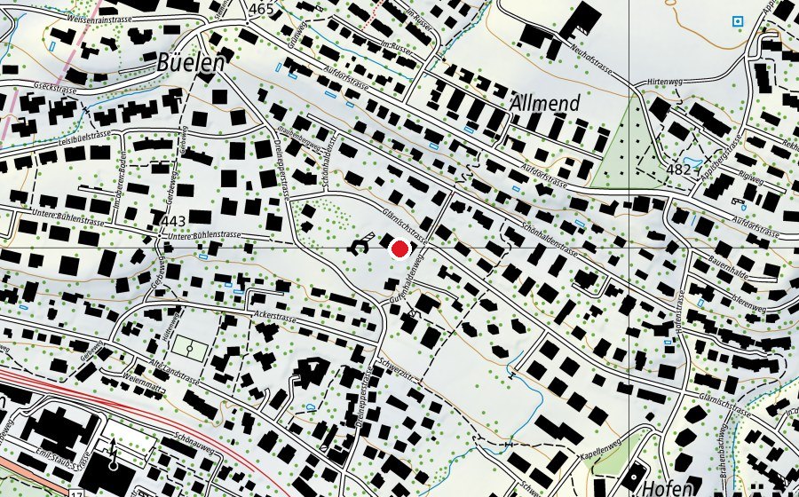Mappa con la posizione di Kindergarten Gufenhalde 2 (Scuola dell’infanzia)