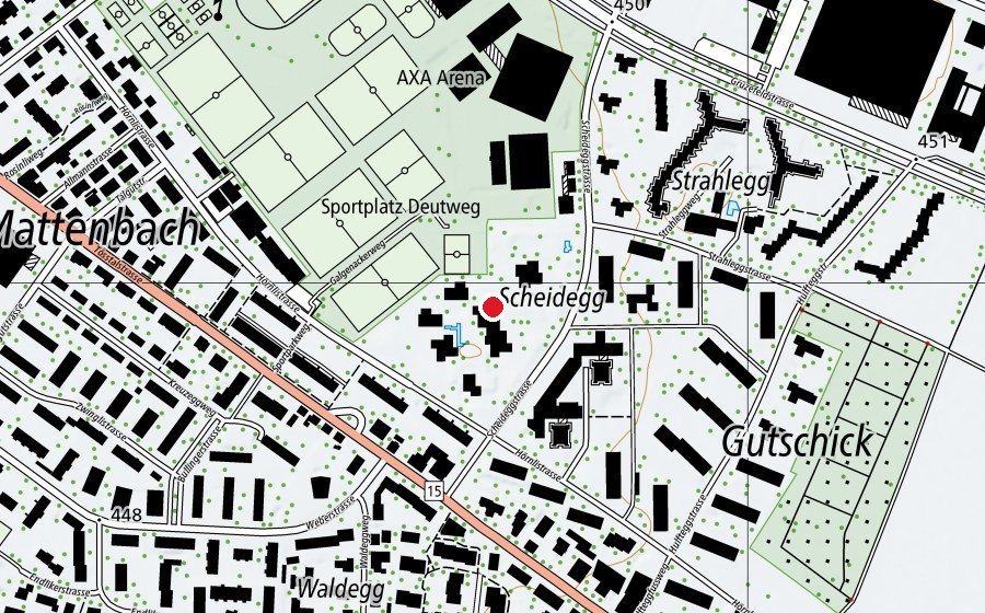 Map showing the location of Kindergarten Gutschick (Kindergarten)