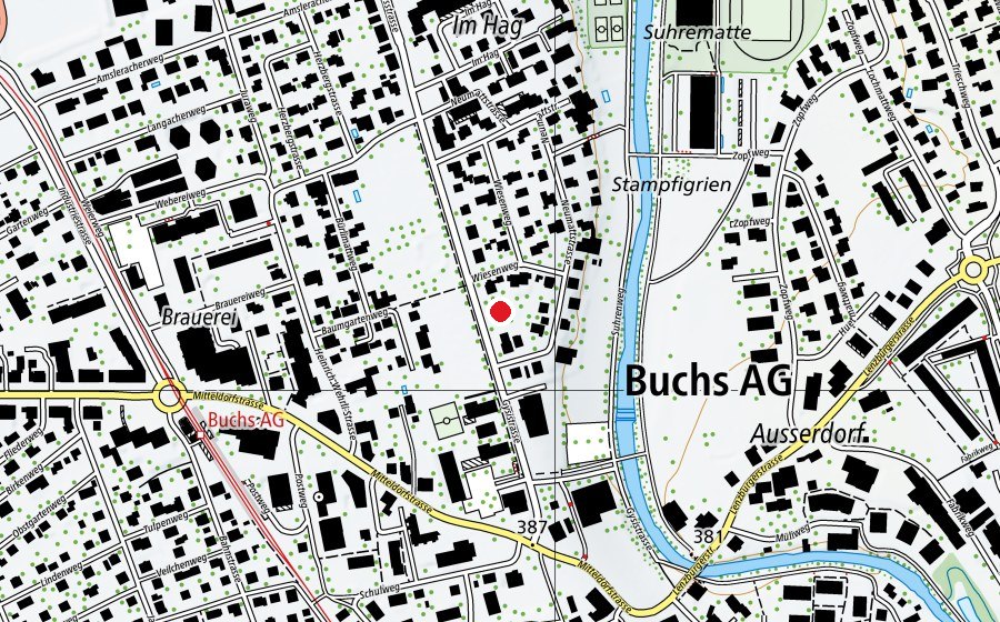 Carte indiquant l’emplacement de Kindergarten Gysistrasse (École enfantine)