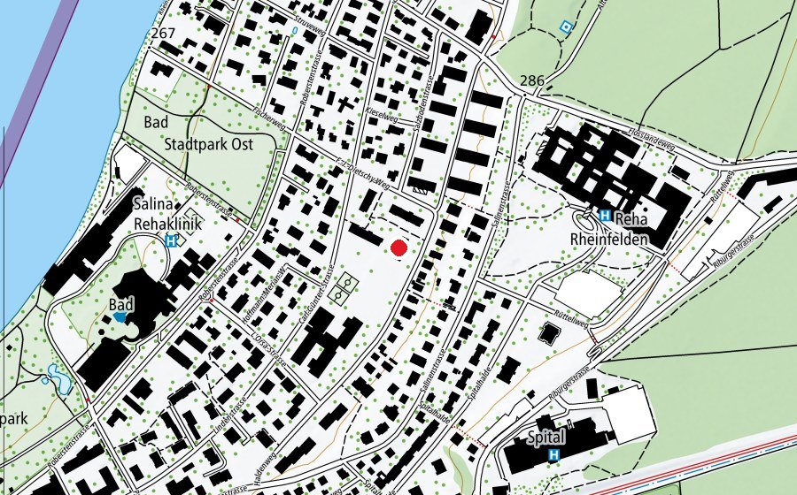 Mappa con la posizione di Kindergarten Haldenweg (Scuola dell’infanzia)