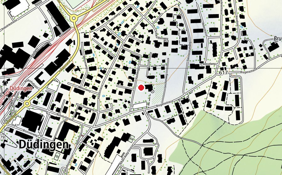 Map showing the location of Kindergarten Hasli (Kindergarten)