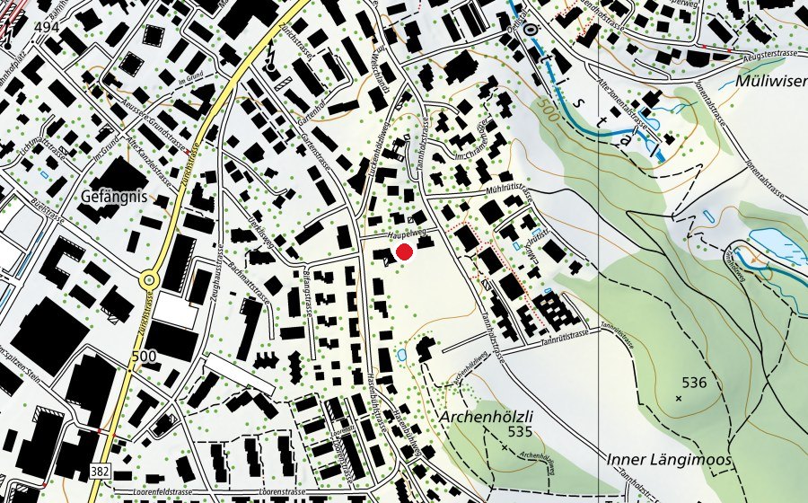 Mappa con la posizione di Kindergarten Haupel (Scuola dell’infanzia)
