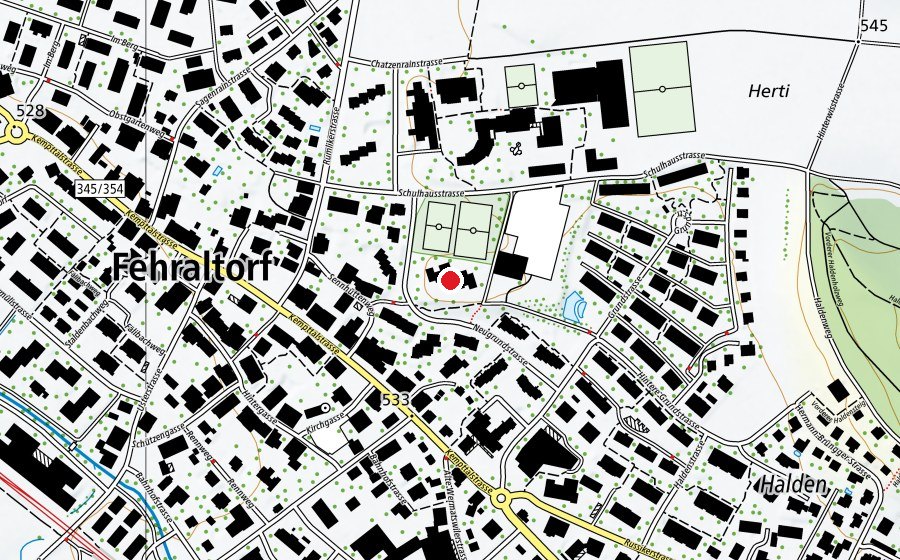 Map showing the location of Kindergarten Heiget (Kindergarten)