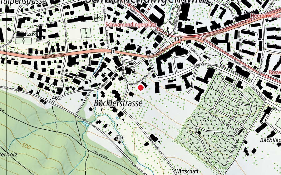 Mappa con la posizione di Kindergarten Heinrich-Bosshardt (Scuola dell’infanzia)