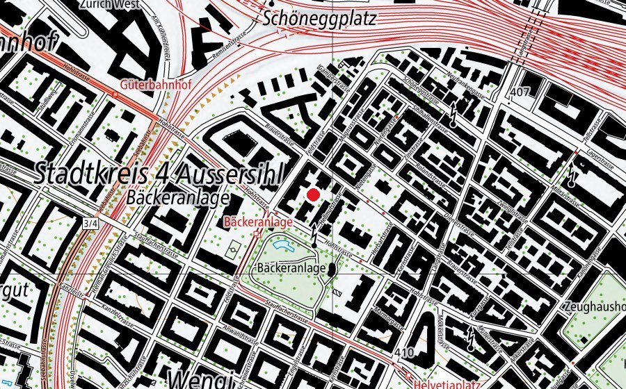 Carte indiquant l’emplacement de Kindergarten Hellmi 1 (École enfantine)