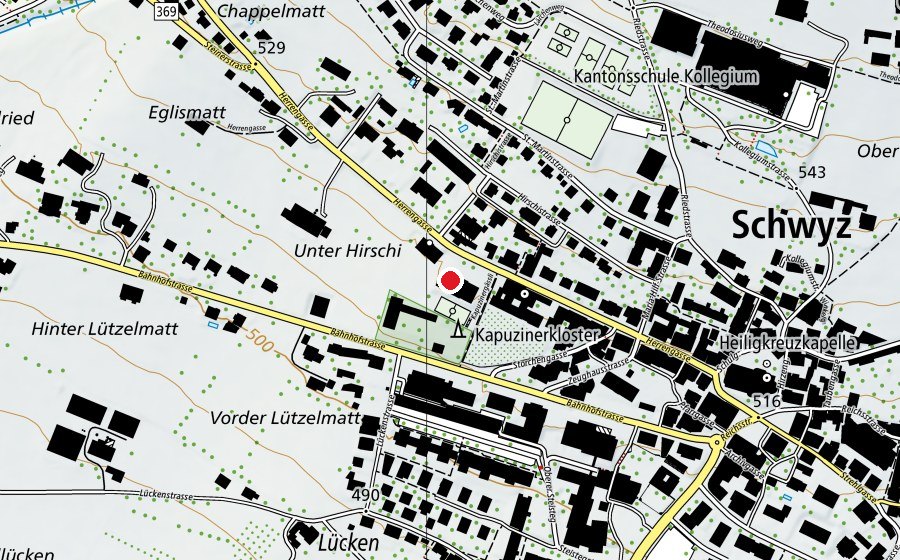 Carte indiquant l’emplacement de Kindergarten Herrengasse (École enfantine)