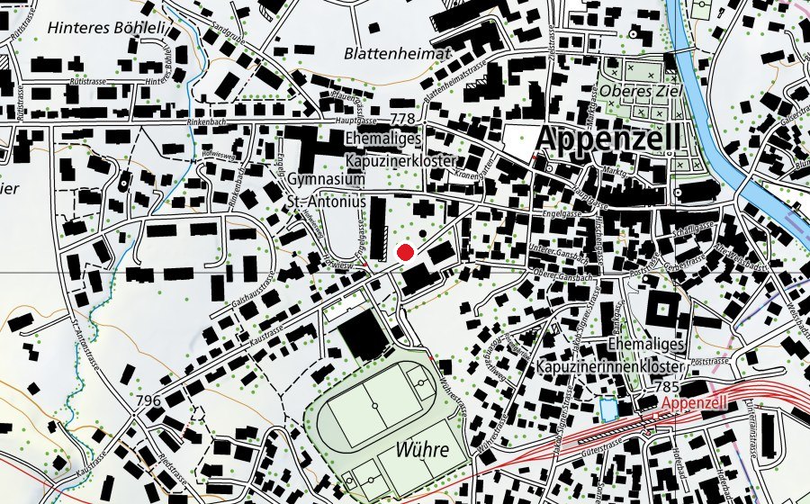 Mappa con la posizione di Kindergarten Hofwies (Scuola dell’infanzia)