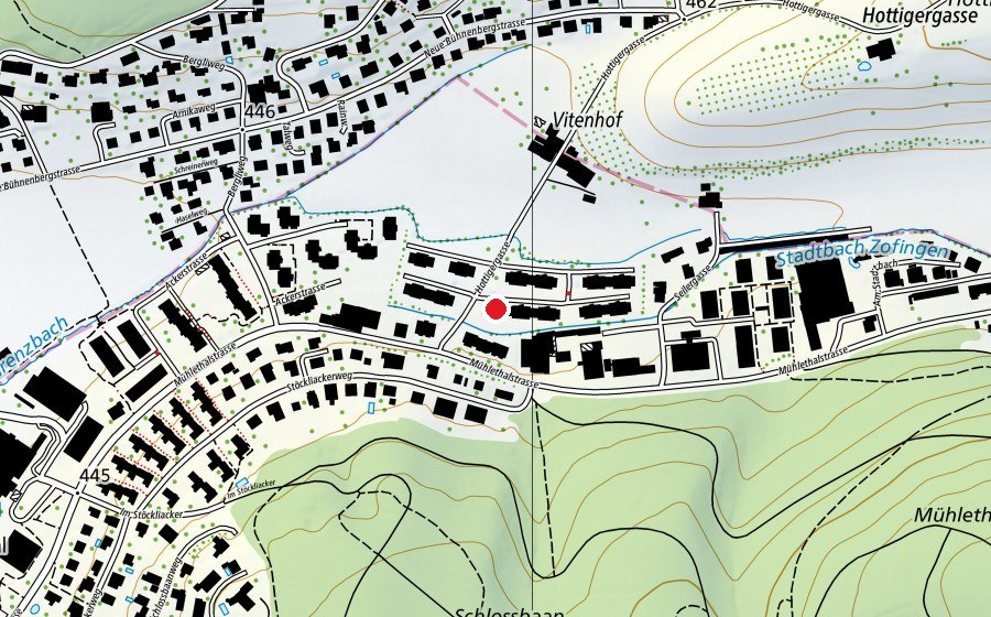 Mappa con la posizione di Kindergarten Hottigergasse (Scuola dell’infanzia)