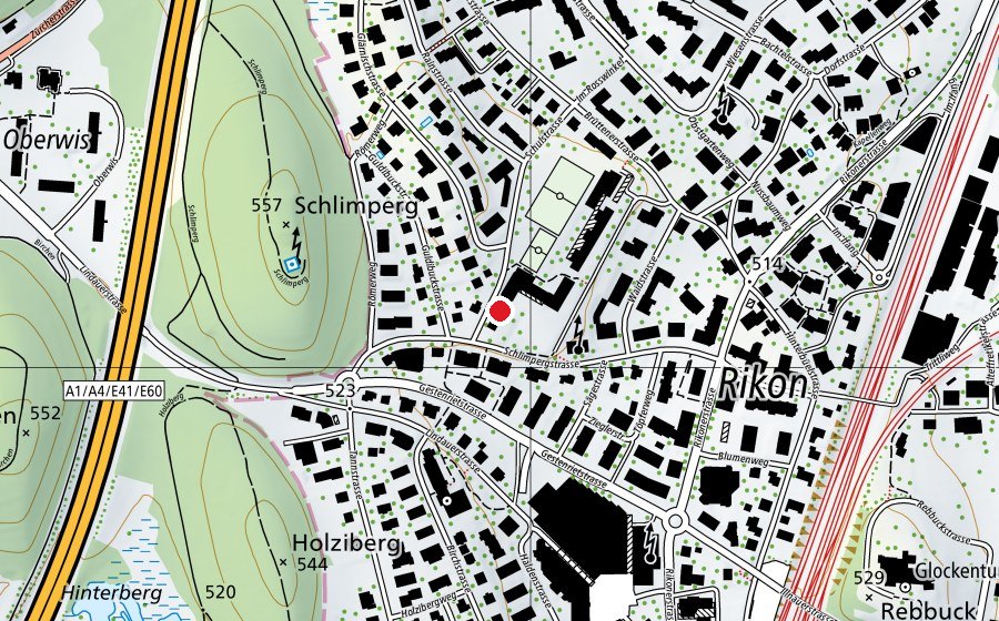 Karte mit dem Standort von Kindergarten (Kindergarten)
