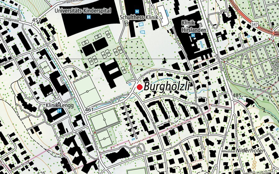 Mappa con la posizione di Kindergarten Im Walder (Scuola dell’infanzia)