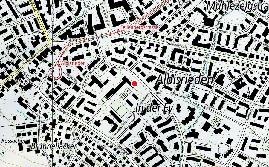 Carte indiquant l’emplacement de Kindergarten In der Ey 2 (École enfantine)