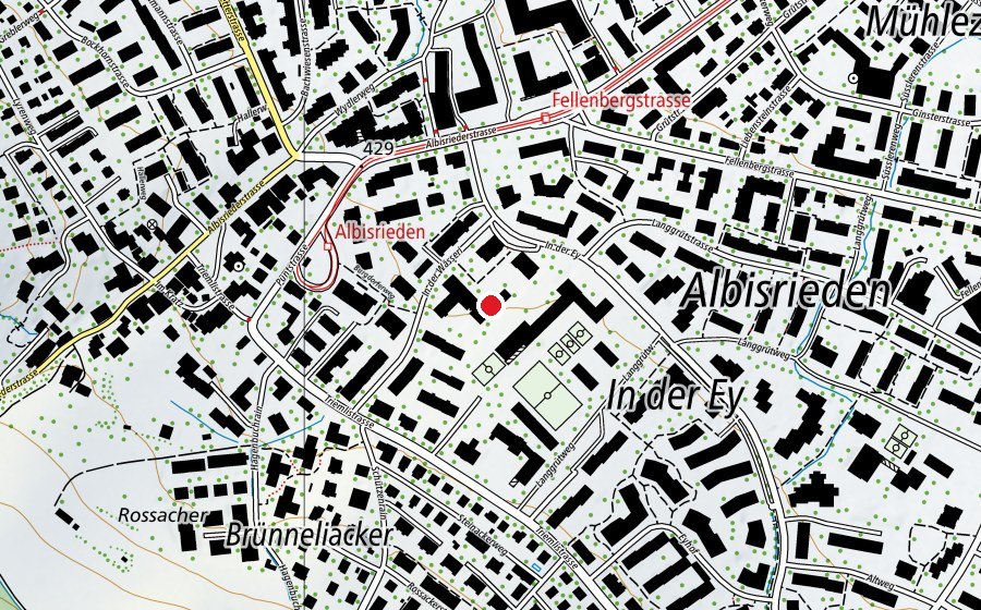 Carte indiquant l’emplacement de Kindergarten In der Ey 3 (École enfantine)