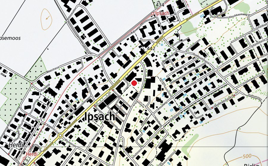 Map showing the location of Kindergarten (Kindergarten)