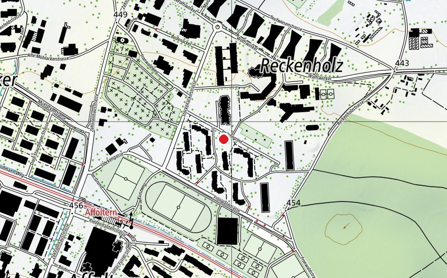 Karte mit dem Standort von Kindergarten Isengrind 1+2 (Kindergarten)