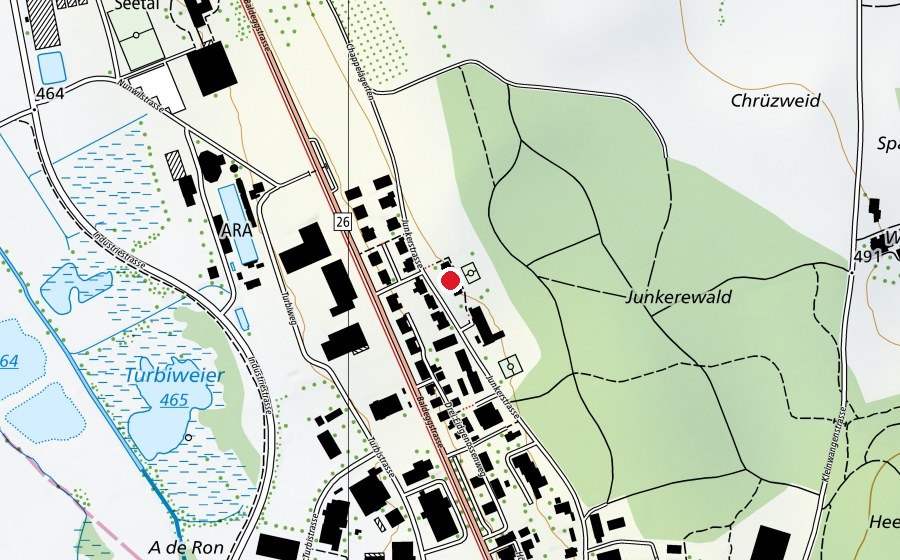 Mappa con la posizione di Kindergarten Junkerwald (Scuola dell’infanzia)