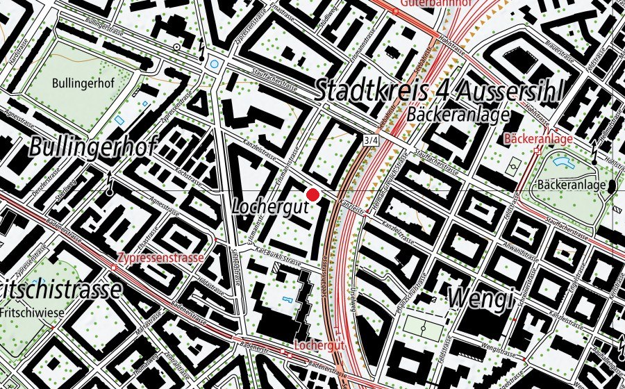 Karte mit dem Standort von Kindergarten Kanzlei ABZ (Kindergarten)