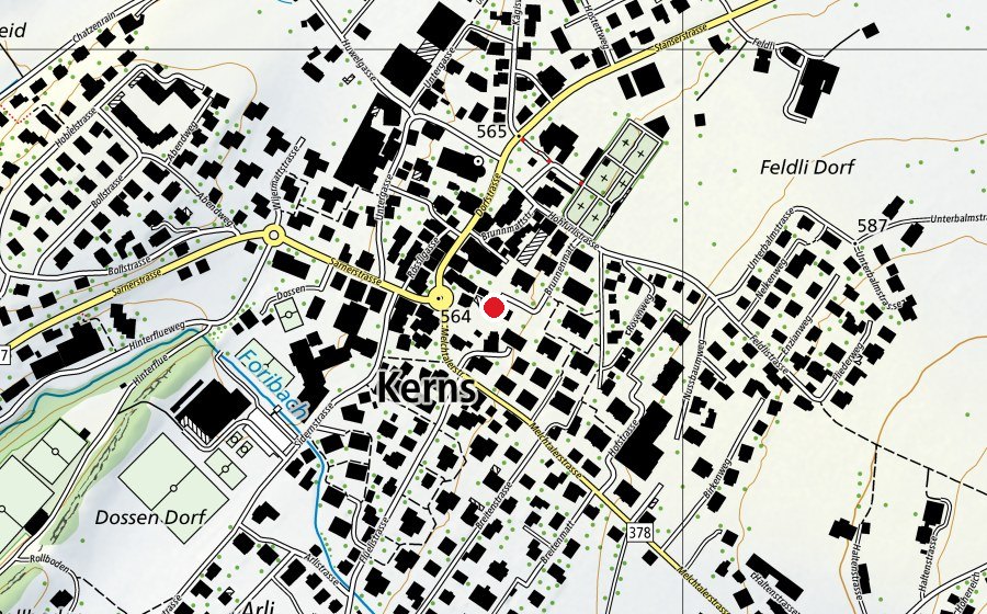 Mappa con la posizione di Kindergarten Kerns (Scuola dell’infanzia)
