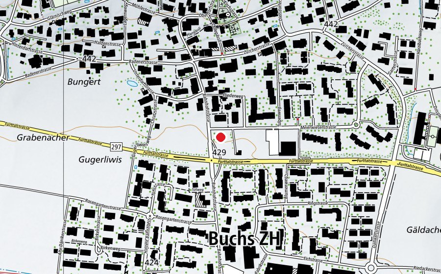 Mappa con la posizione di Kindergarten Kindervilla 1+2 (Scuola dell’infanzia)