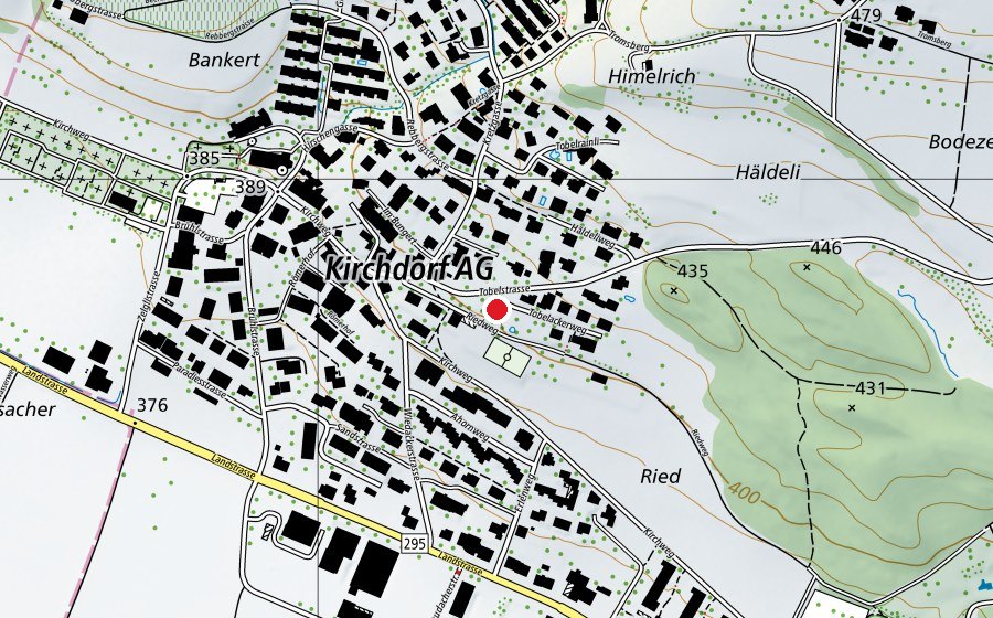 Map showing the location of Kindergarten Kirchdorf (Kindergarten)