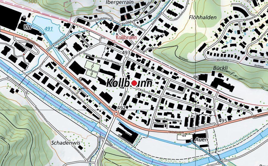 Mappa con la posizione di Kindergarten Kirchstrasse (Scuola dell’infanzia)