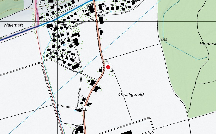 Mappa con la posizione di Kindergarten Kräiligen (Scuola dell’infanzia)