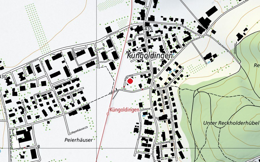 Karte mit dem Standort von Kindergarten Küngoldingen (Kindergarten)