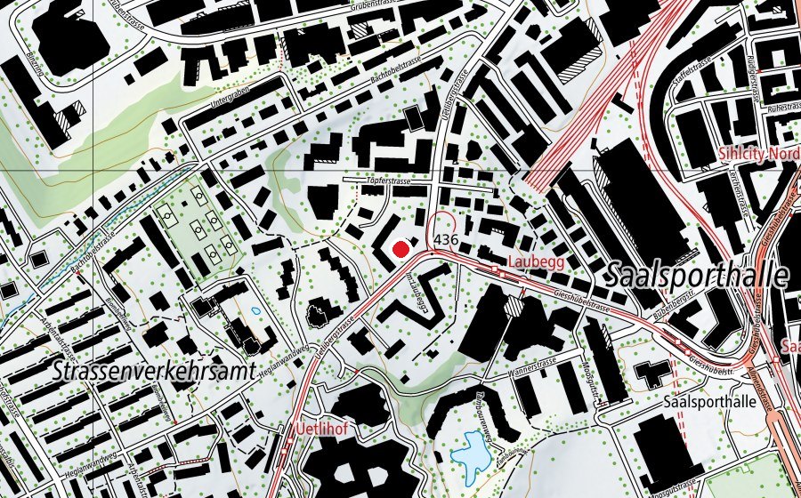 Mappa con la posizione di Kindergarten Laubegg (Scuola dell’infanzia)