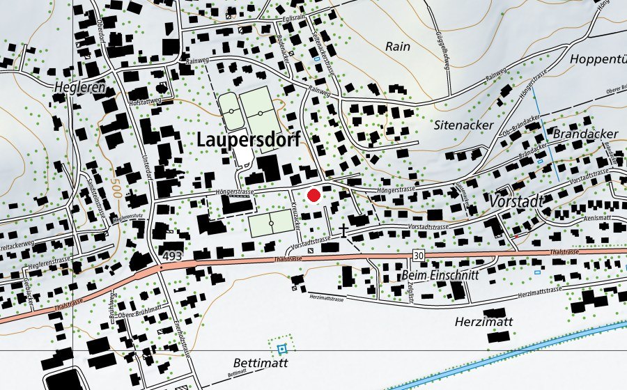 Map showing the location of Kindergarten (Kindergarten)
