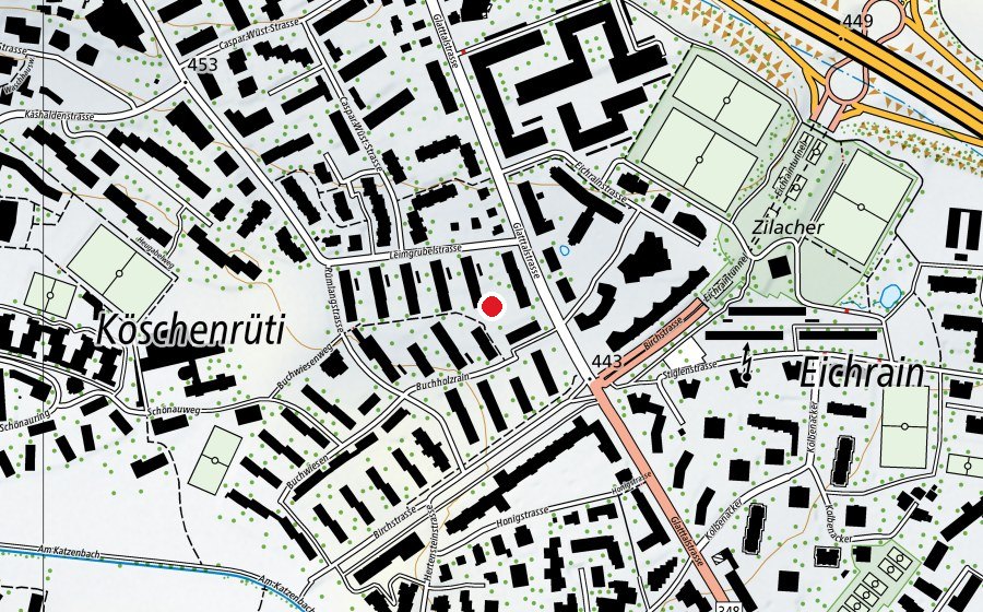Map showing the location of Kindergarten Leimgrübel (Kindergarten)