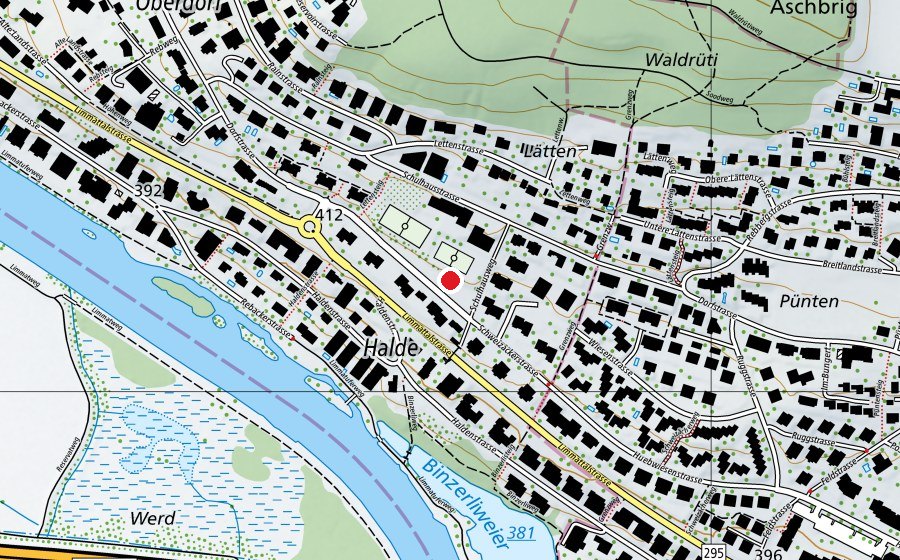 Map showing the location of Kindergarten Letten 1 & 2 (Kindergarten)