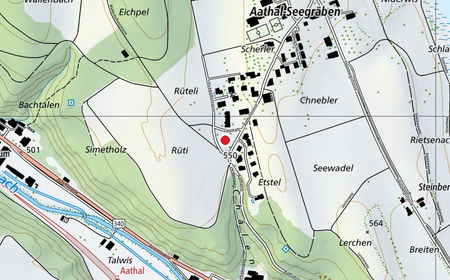 Carte indiquant l’emplacement de Kindergarten Leumatt (École enfantine)