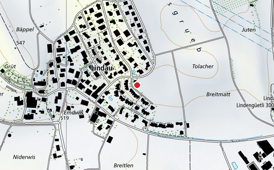 Map showing the location of Kindergarten Lindau (Kindergarten)