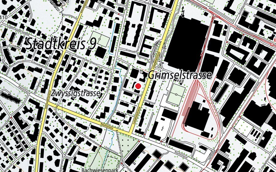 Mappa con la posizione di Kindergarten Luggwegstrasse (Scuola dell’infanzia)