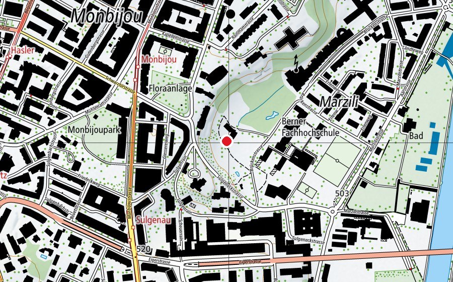 Mappa con la posizione di Kindergarten Marzili I (Scuola dell’infanzia)