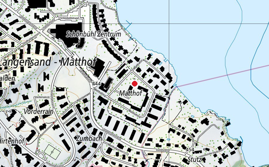 Carte indiquant l’emplacement de Kindergarten Matthof (École enfantine)