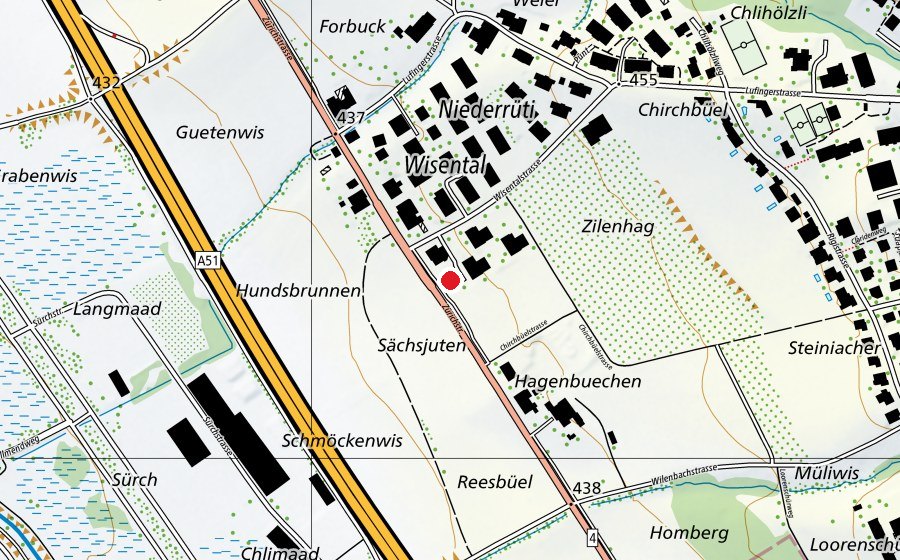 Karte mit dem Standort von Kindergarten Meadows Montessori (Kindergarten)