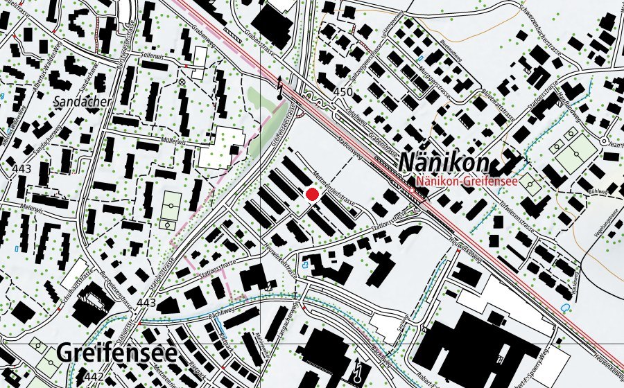 Karte mit dem Standort von Kindergarten Mettmenried (Kindergarten)