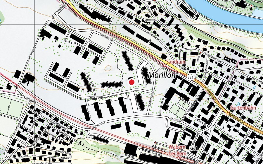 Mappa con la posizione di Kindergarten Morillon (Scuola dell’infanzia)