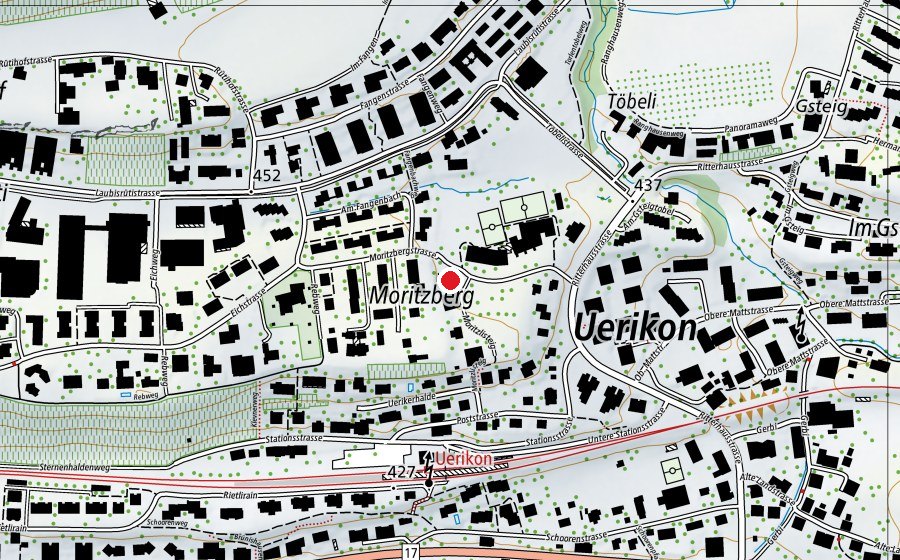 Map showing the location of Kindergarten Moritzberg (Kindergarten)
