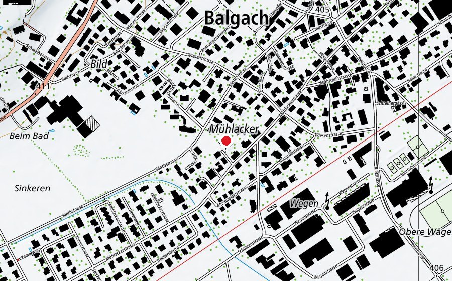 Mappa con la posizione di Kindergarten Mühlacker (Scuola dell’infanzia)