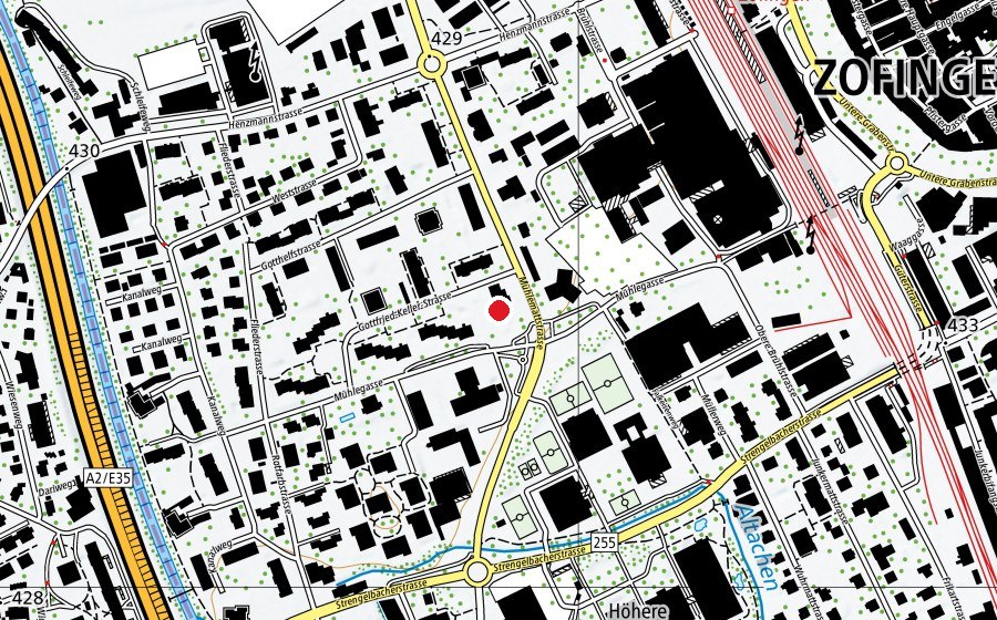 Mappa con la posizione di Kindergarten Mühlematt (Scuola dell’infanzia)