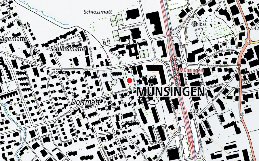 Map showing the location of Kindergarten (Kindergarten)