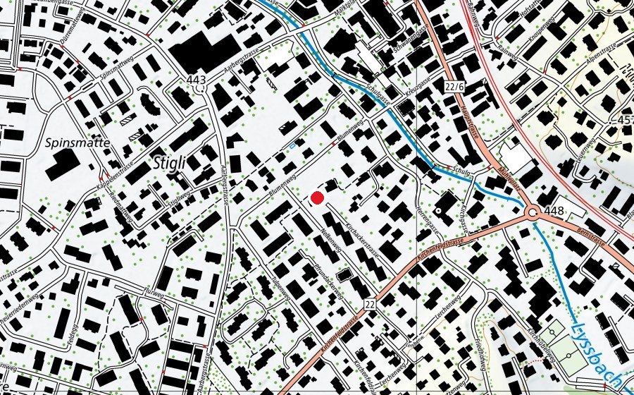 Mappa con la posizione di Kindergarten Nelkenweg (Scuola dell’infanzia)