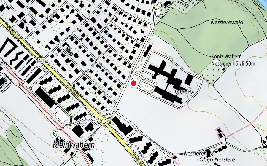 Map showing the location of Kindergarten Nesslere (Kindergarten)