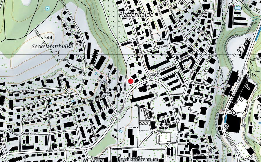 Map showing the location of Kindergarten Neubrunn (Kindergarten)