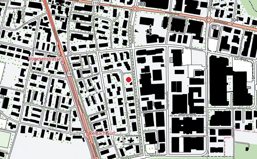 Carte indiquant l’emplacement de Kindergarten Neueichweg (École enfantine)
