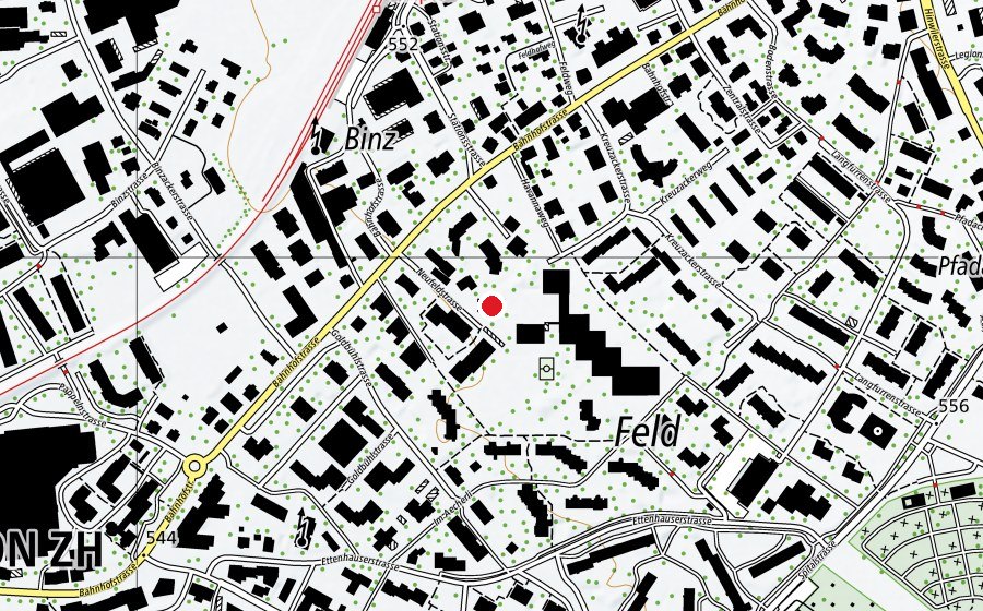 Carte indiquant l’emplacement de Kindergarten Neufeld 1+2 (École enfantine)