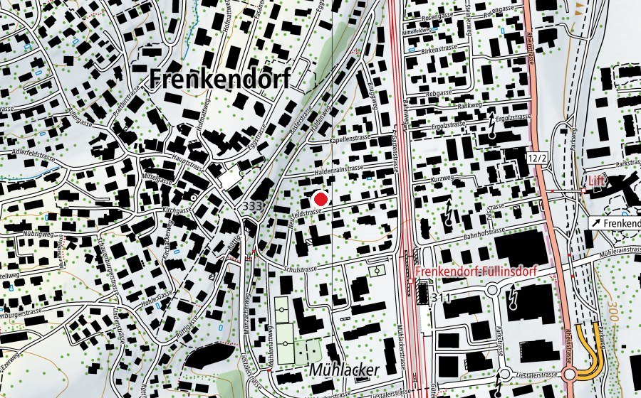 Mappa con la posizione di Kindergarten Neufeld (Scuola dell’infanzia)