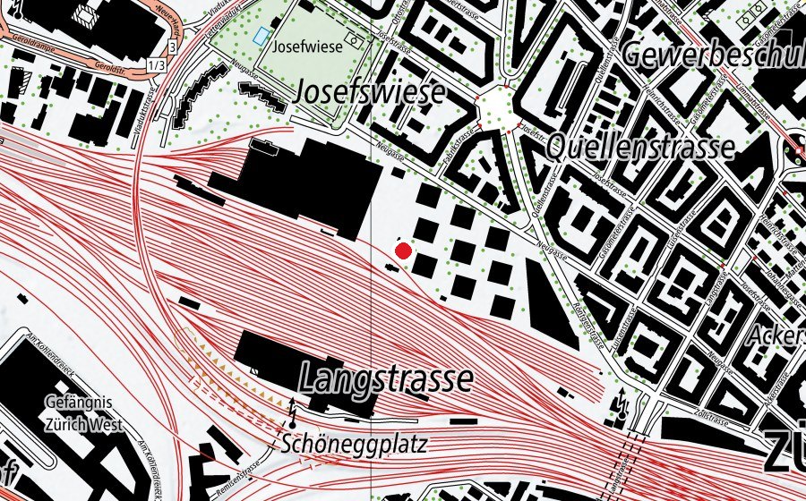 Map showing the location of Kindergarten Neugasse (Kindergarten)