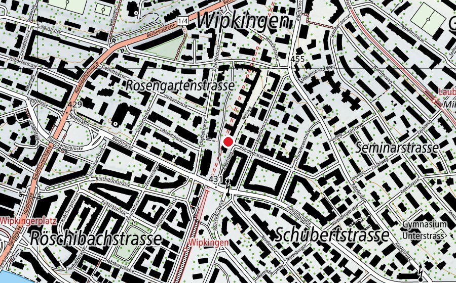 Mappa con la posizione di Kindergarten Nordbrücke (Scuola dell’infanzia)